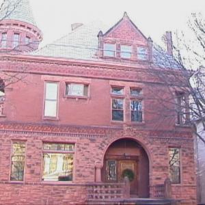 A unique gem of blended masonry materials.